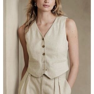 Banana Republic | cotton and linen blend vest
